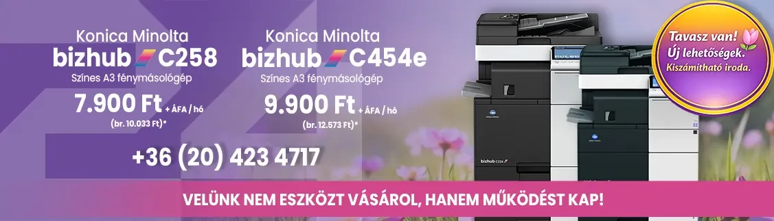 Fénymásológép bérlés banner